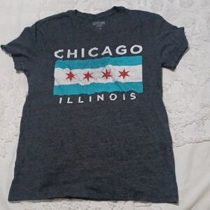 Chicago Illinois Graphic Tee - Gray